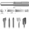 4-7/8" Blade Spline or Rotary Style Clay Spade Champion Chisel 