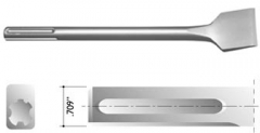 3&quot; Wide Bent Chisel for SDS Max Shank