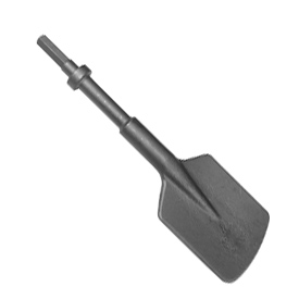 .580&quot; HEX SHANK - ROUND COLLAR CLAY SPADE