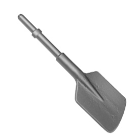 Clay Spade for .680&quot; Round Shank with Oval Collar