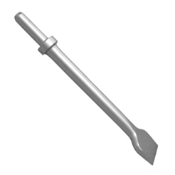 18&quot; x 2&quot; Wide Chisel for .680&quot; Round Shank with Round Collar