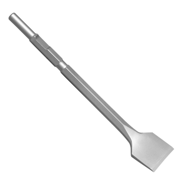 12&quot; x 3&quot; Wide Bent Chisel for Kango Style 21mm Shank